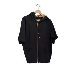 Burberry short-sleeve hoodie black medium Authentic